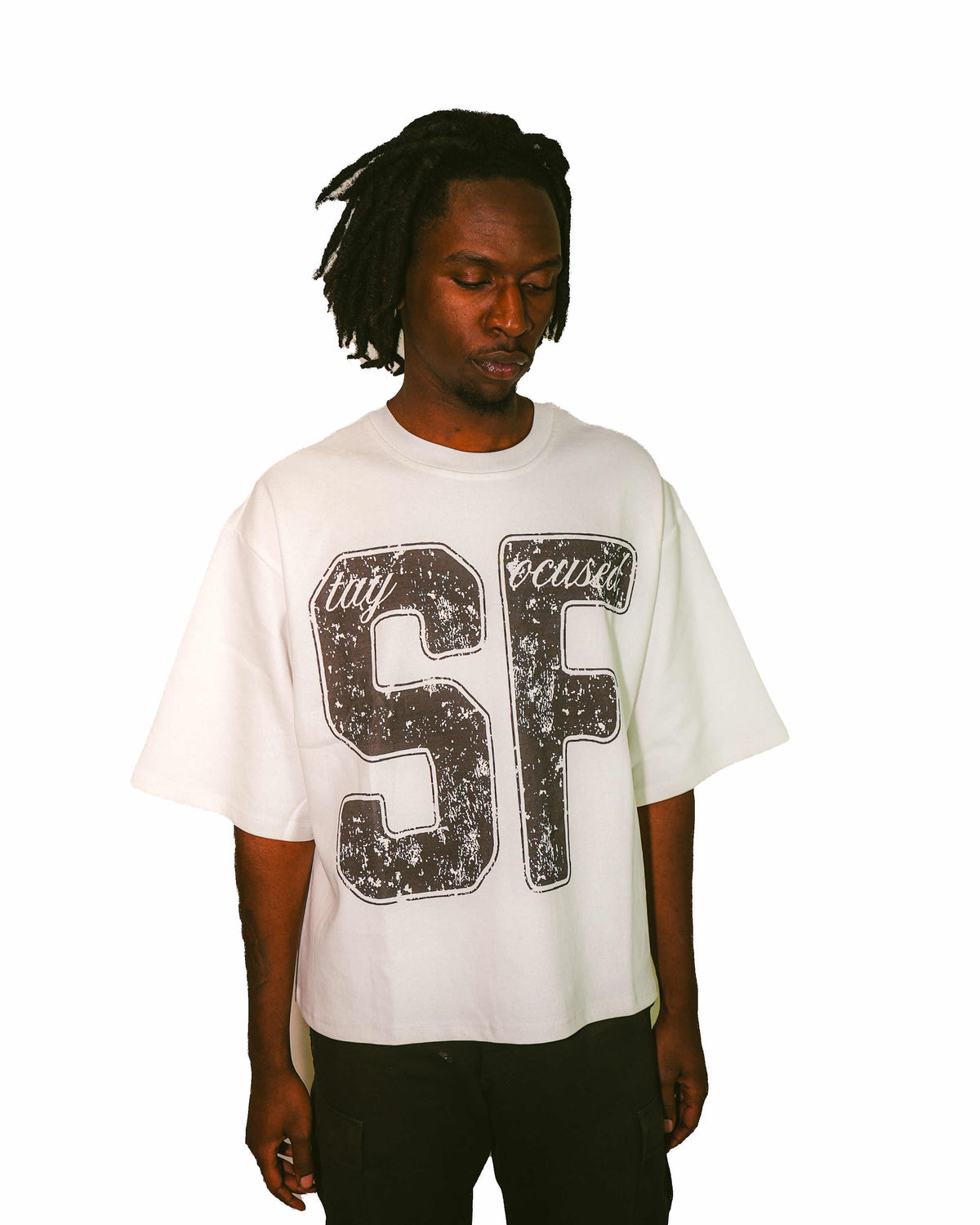 'SF' White Tee