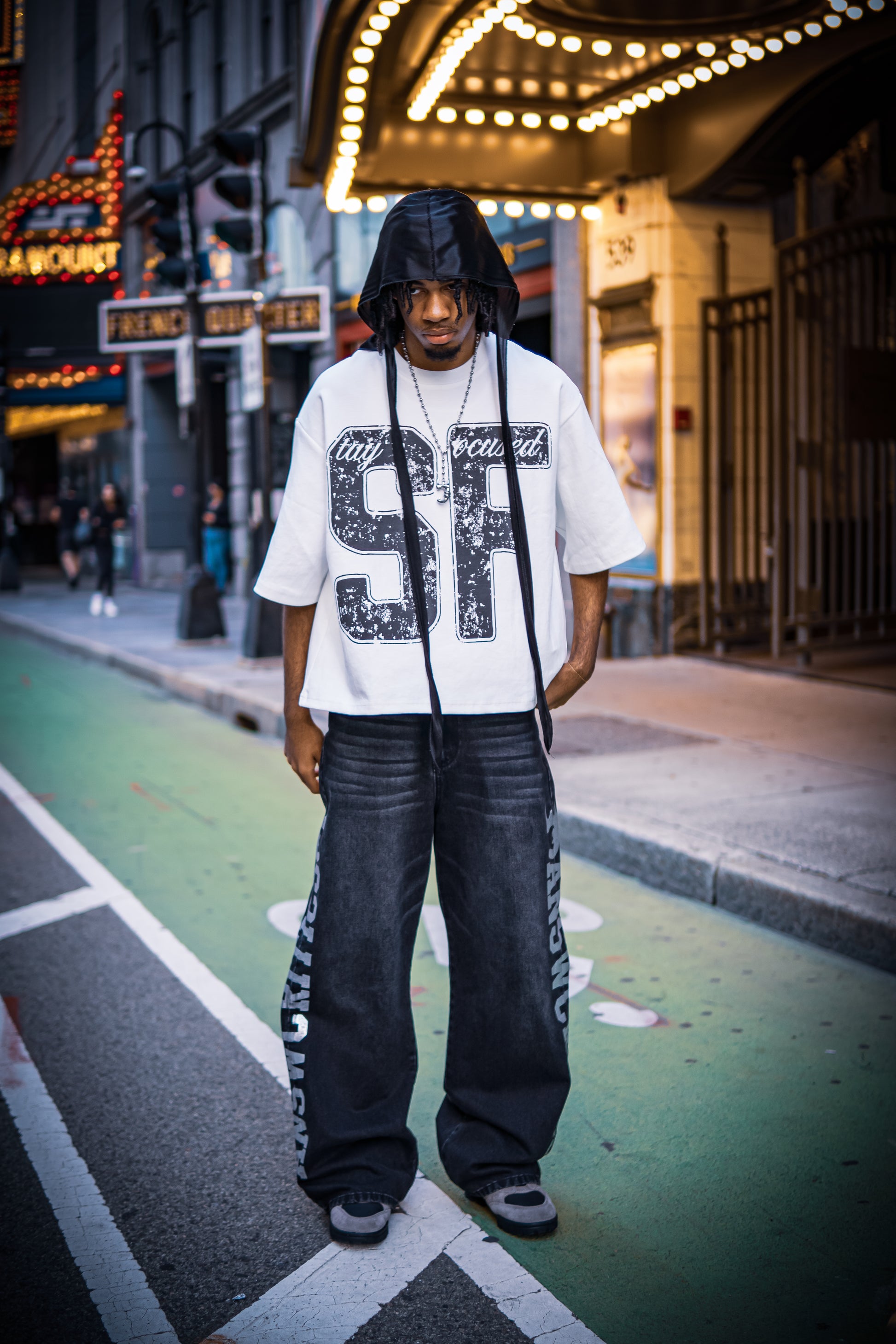 'SF' White Tee
