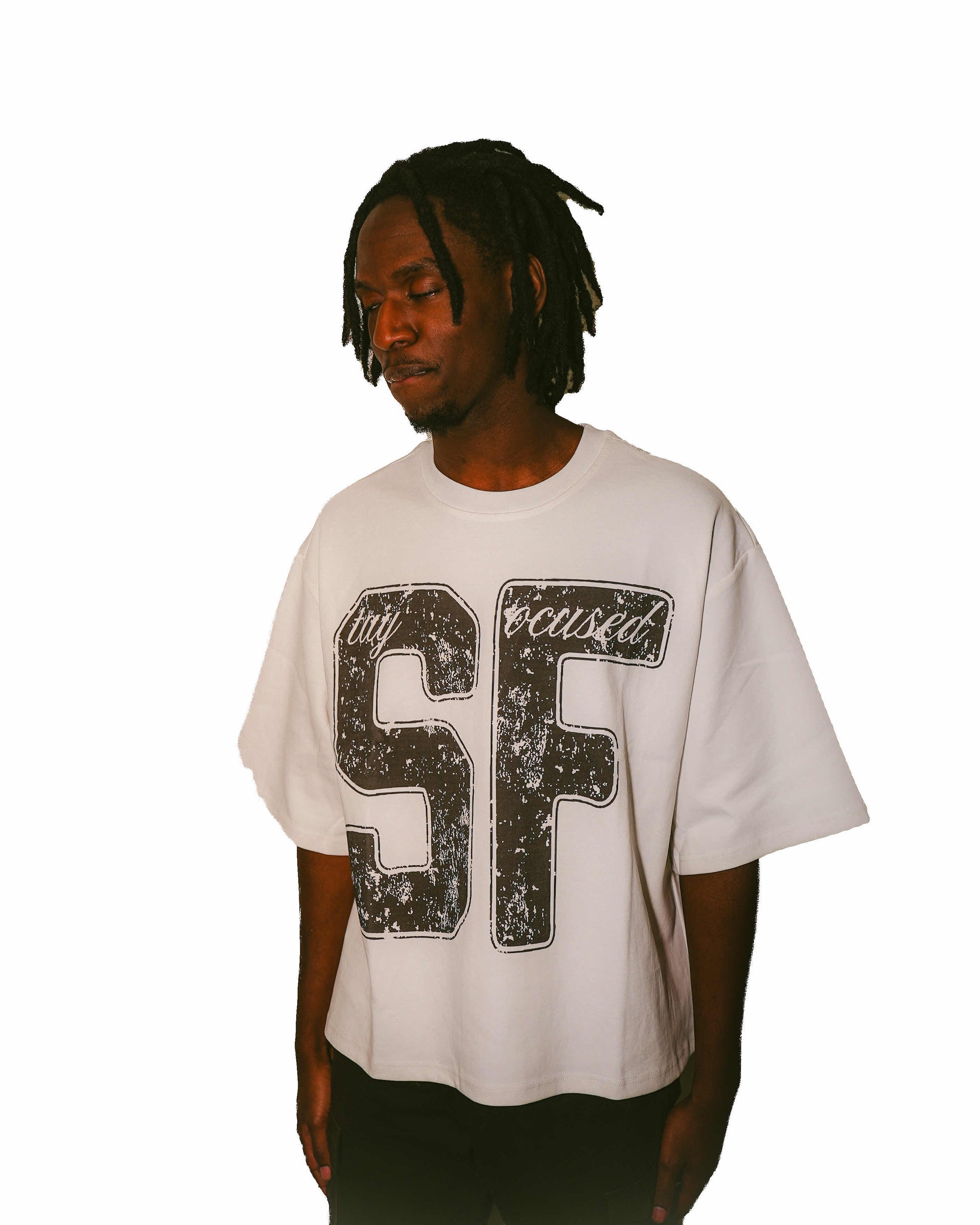 'SF' White Tee