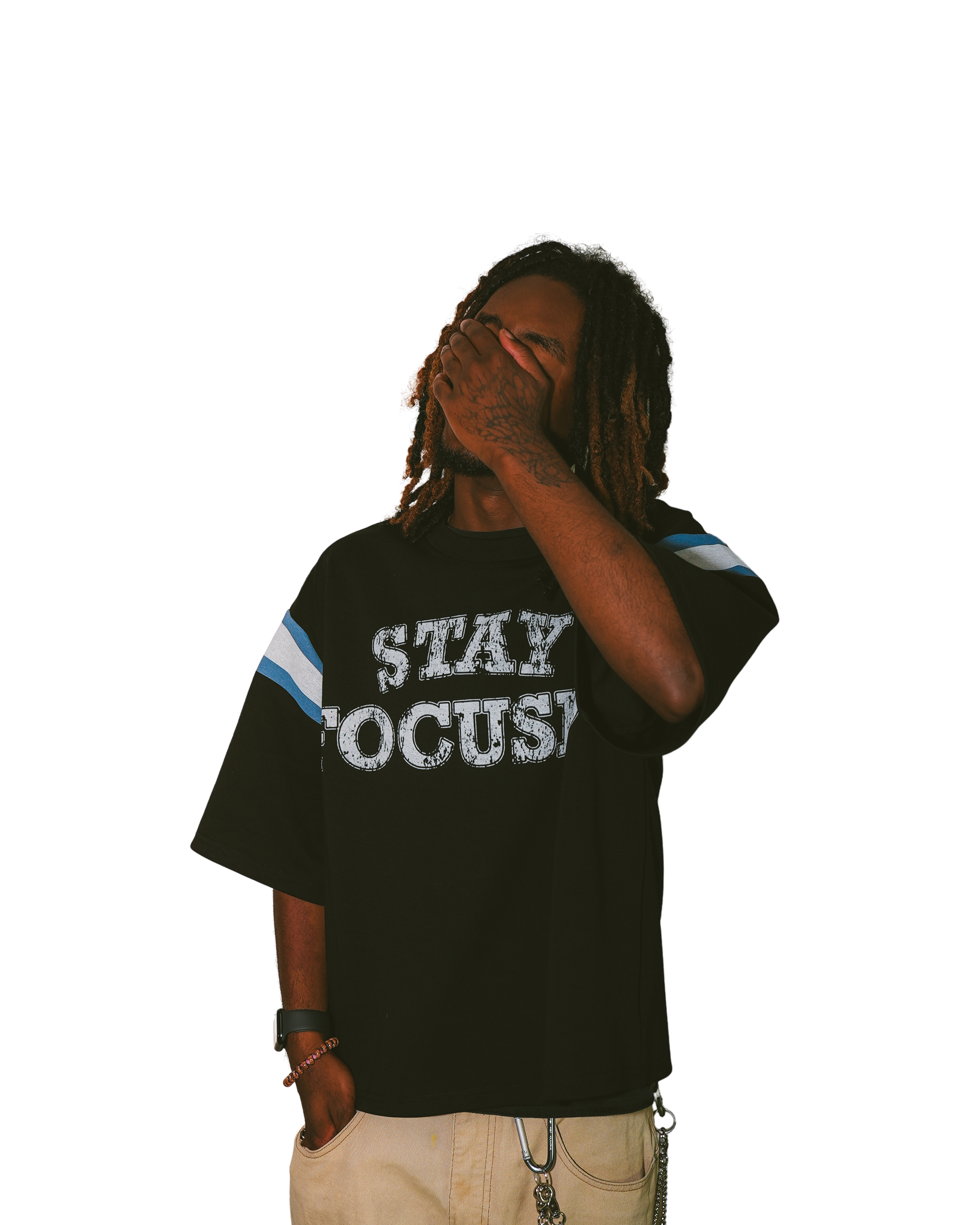 'Stay Focused' UNC Varsity Tee